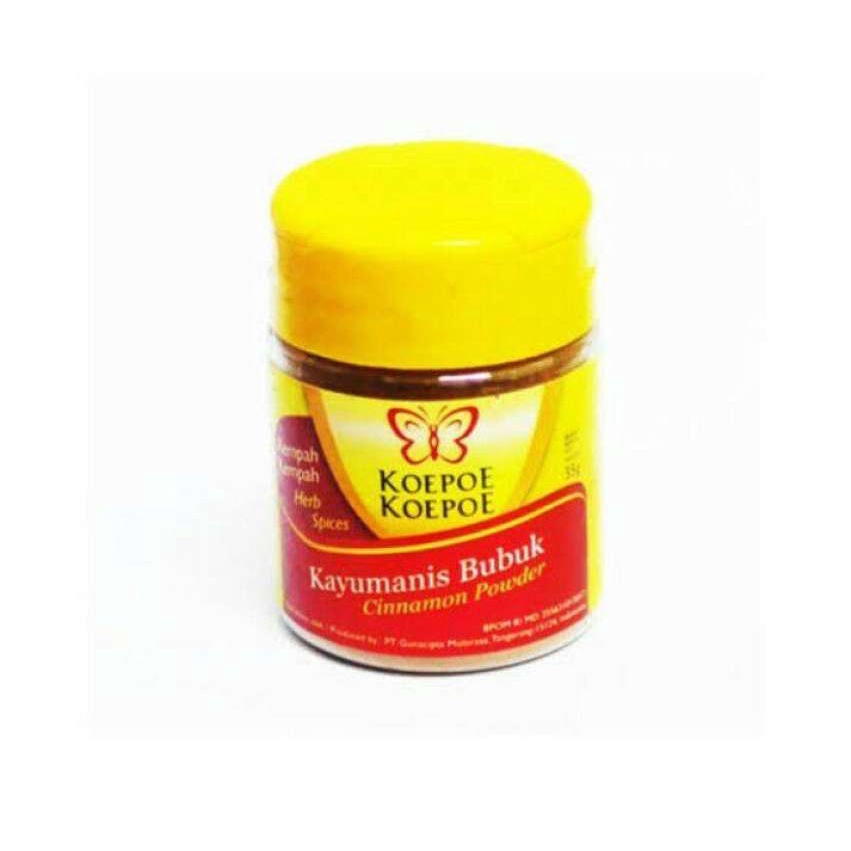 BUBUK KAYU MANIS KOEPOE KOEPOE 35 Gr / CINNAMON POWDER/ 1/2 KARTON ( 3 LSN)