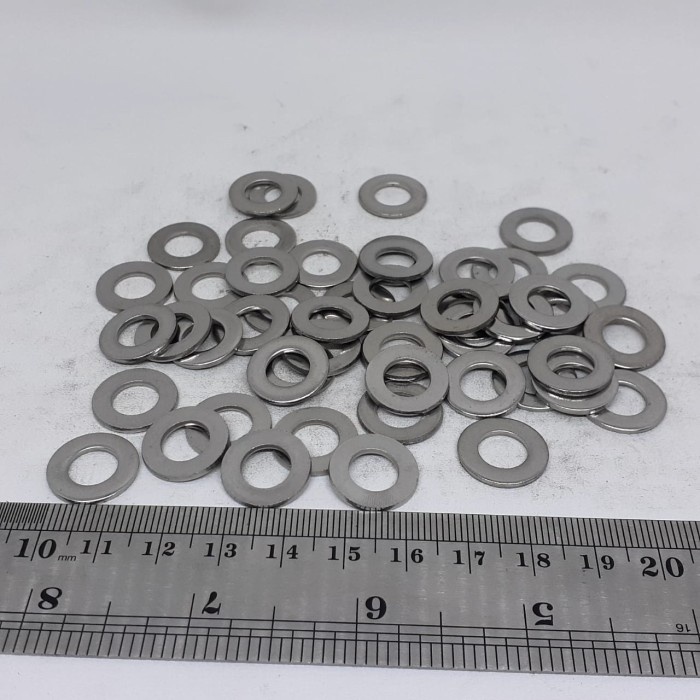 RING PLAT M8 STAINLESS RING 8MM SS WAHSER M8 STAINLESS WASHER SS M8 WASHER 8MM UNTUK PASANGAN BAUT M