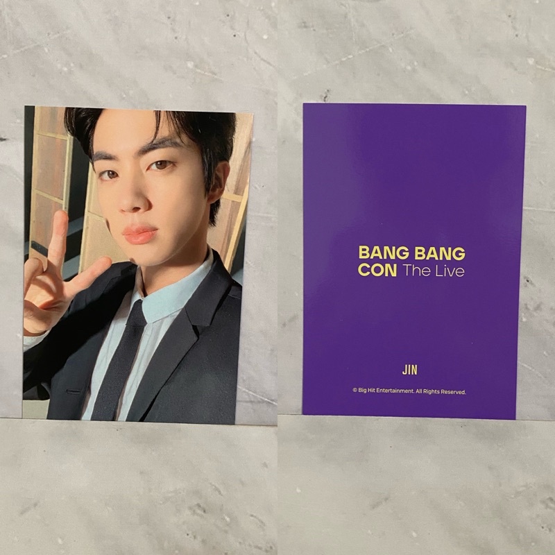 BTS BBC bangbangcon the live photocard pc powerbank jin seokjin mpc