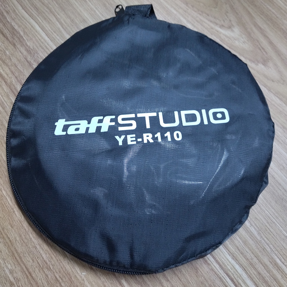 TaffSTUDIO Round Reflektor Cahaya Studio Foto 2 in 1 Gold Silver - YE-R110 - Silver/Gold