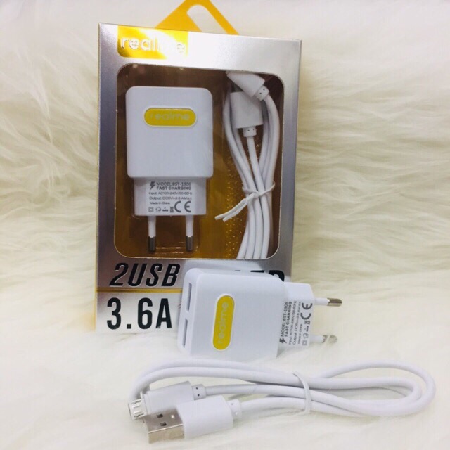 Tc Casan Charger Realme LED 2USB 3.6A BST Travel