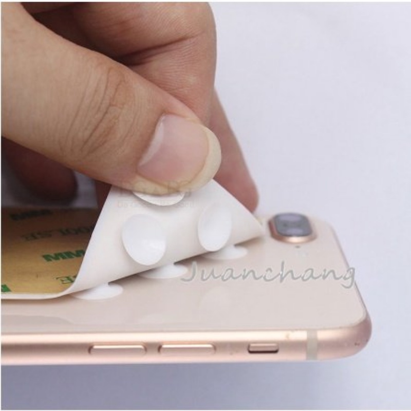 5 Pcs Suction Pad Silikon Dua Sisi Dengan Perekat Kuat 3M Untuk Holder Handphone