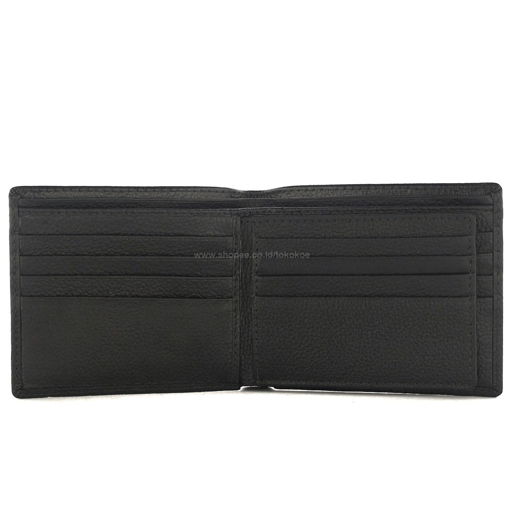 TOKOKOE - Dompet Pria model Tidur bahan Kulit Premium Dompet Lipat - BB 956 Jeruk Black