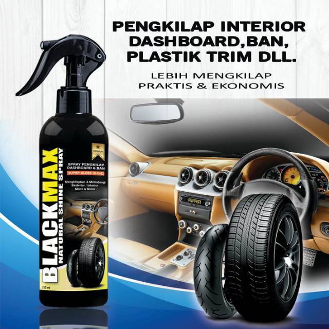 Pengkilap dashboard / interior mobil / semir ban kit mobil motor helm