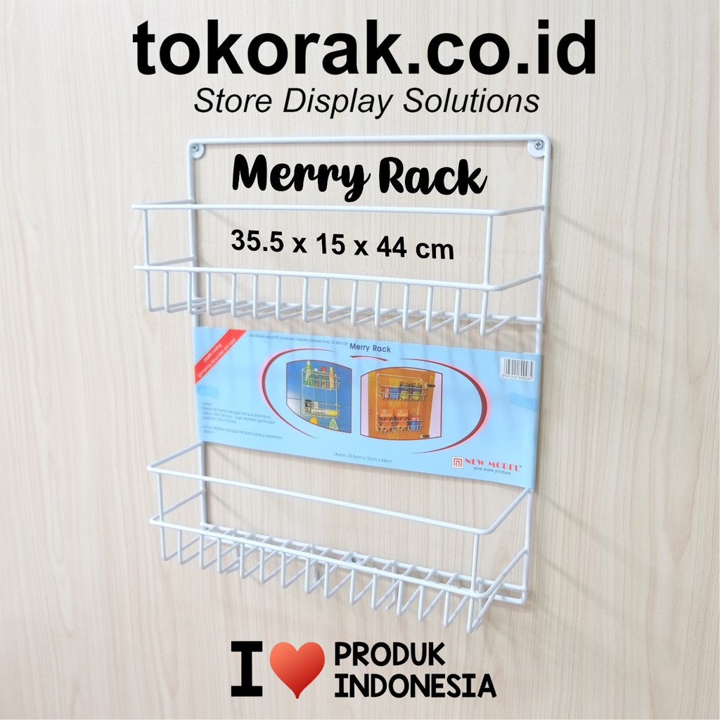 RAK DAPUR KAMAR MANDI MERRY RACK MODELLINE TEMPAT SABUN SHAMPOO