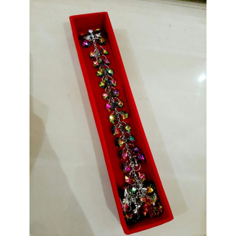 Bros swarovski cina panjang// crystal premium-Love