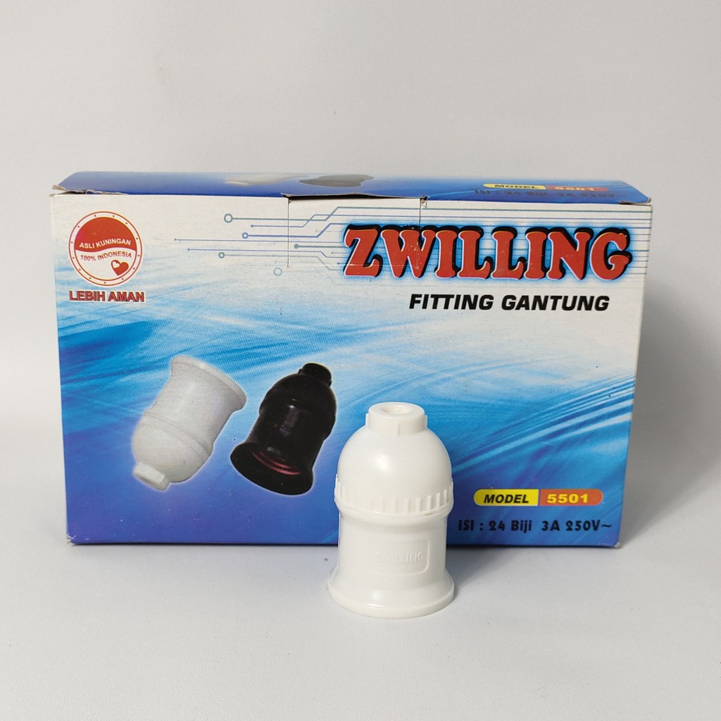 Paket 12 Pcs Zwilling Fiting Gantung - Hitam &amp; Putih