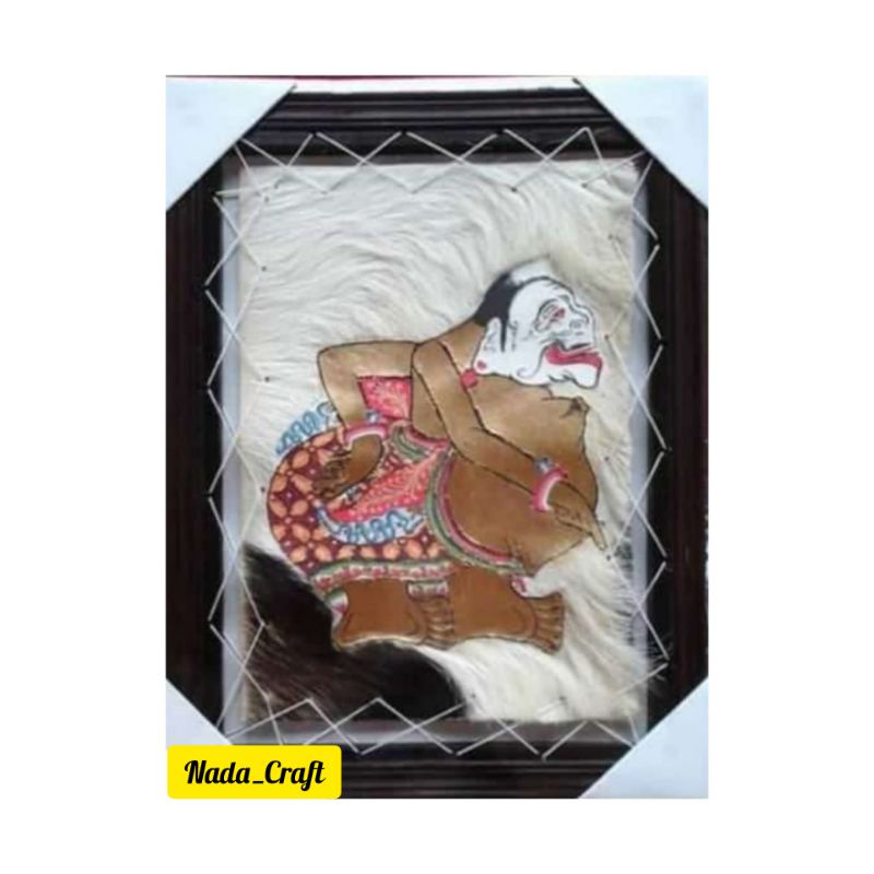 WAYANG SEMAR HIASAN DINDING DARI KULIT KAMBING