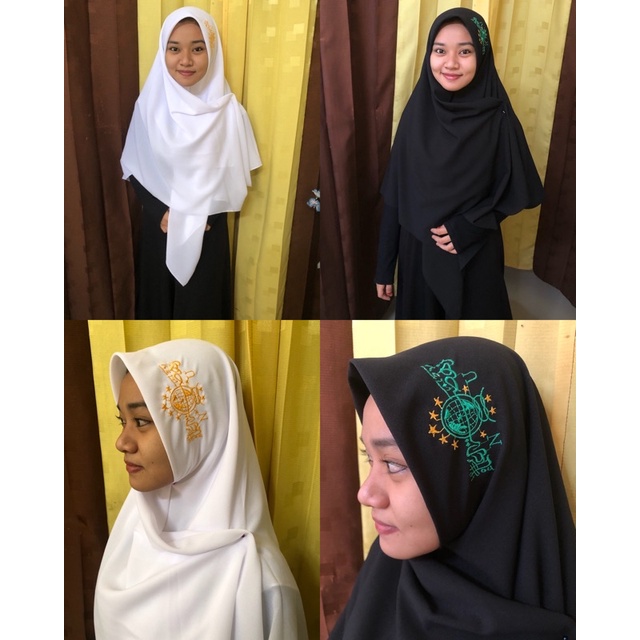 JILBAB NU / JILBAB SQUARE NAHDLATUL ULAMA / JILBAB SEGI EMPAT LOGO NU