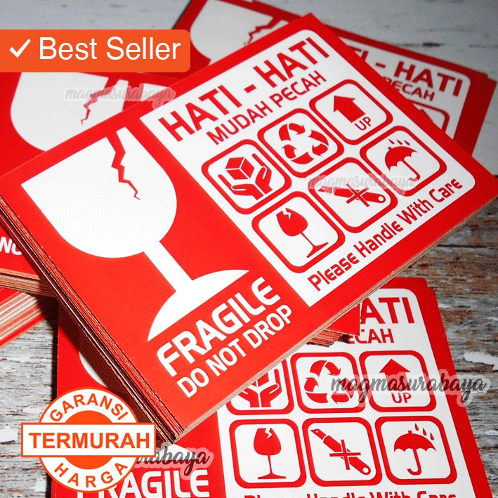 

Stiker Fragile isi 50pcs-sticker fragile-do not drop