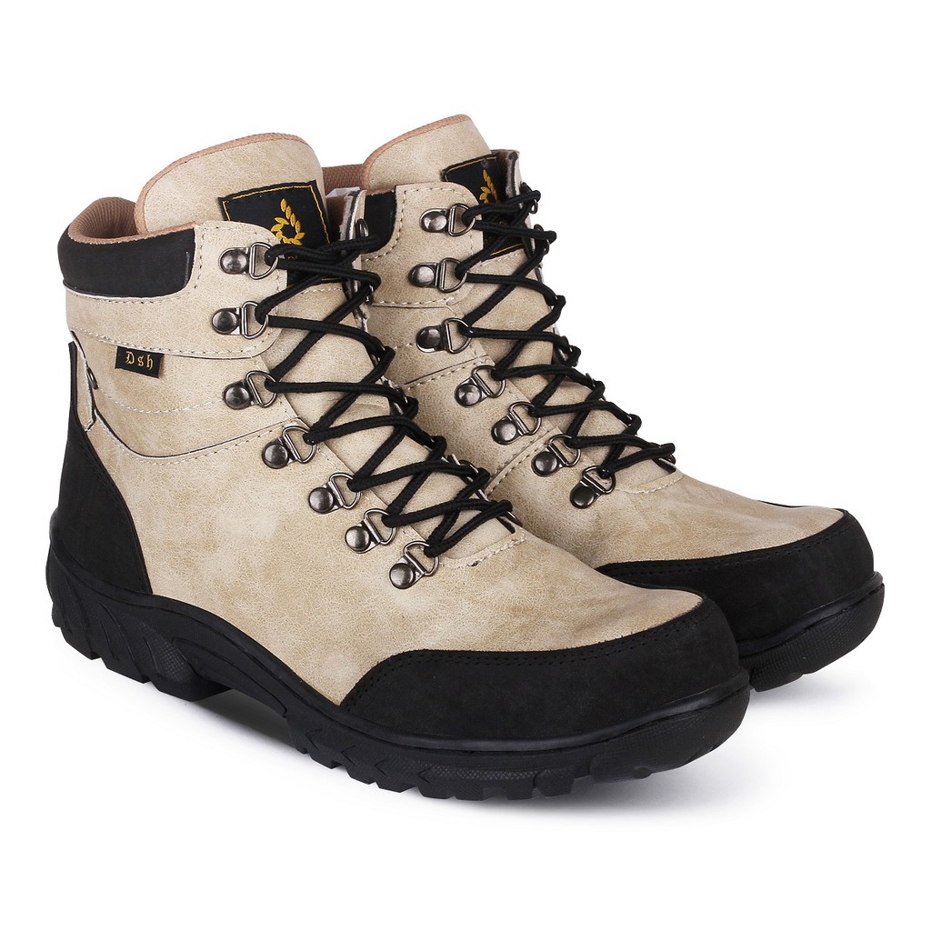  SEPATU  SAFETY SEMI BOOTS  KICKERS PRIA  KULIT BOOT  SAVETY 