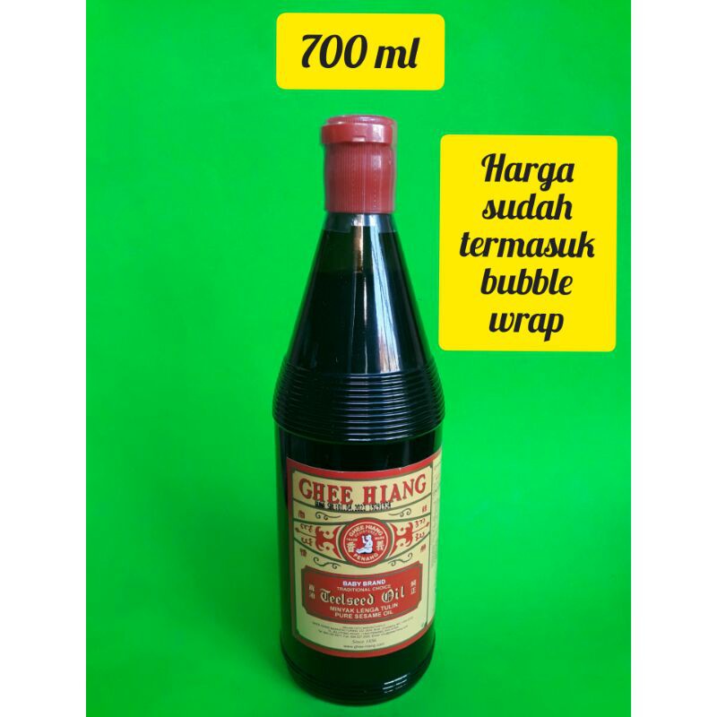 

Minyak wijen Cap GHEE HIANG 700 ml ( Cap Anak / Baby)