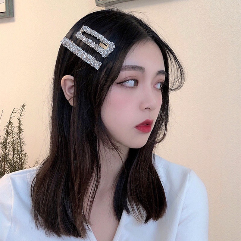 [ACKER] 2Pcs/Set Shina Hairpin Rhinestones Untuk Aksesori Rambut Gadis Cantik