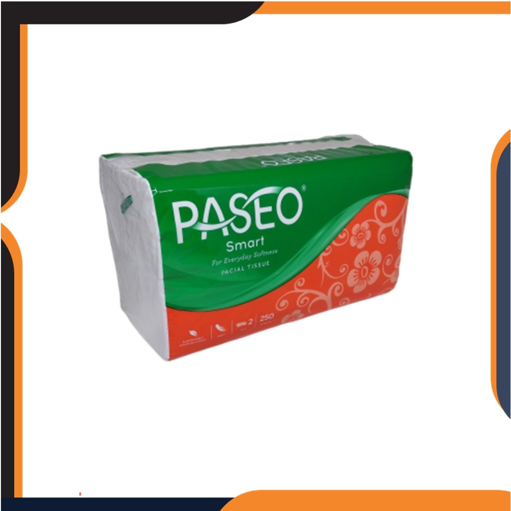 Tissue / Tisu Paseo Smart 250 Sheets Refill Facial 2 Pack