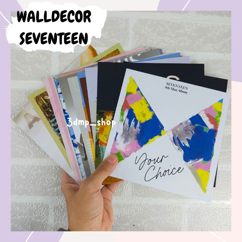 [18 lembar] Walldecor Hiasan Dinding Seventeen Semicolon Album Your Choice wall decor