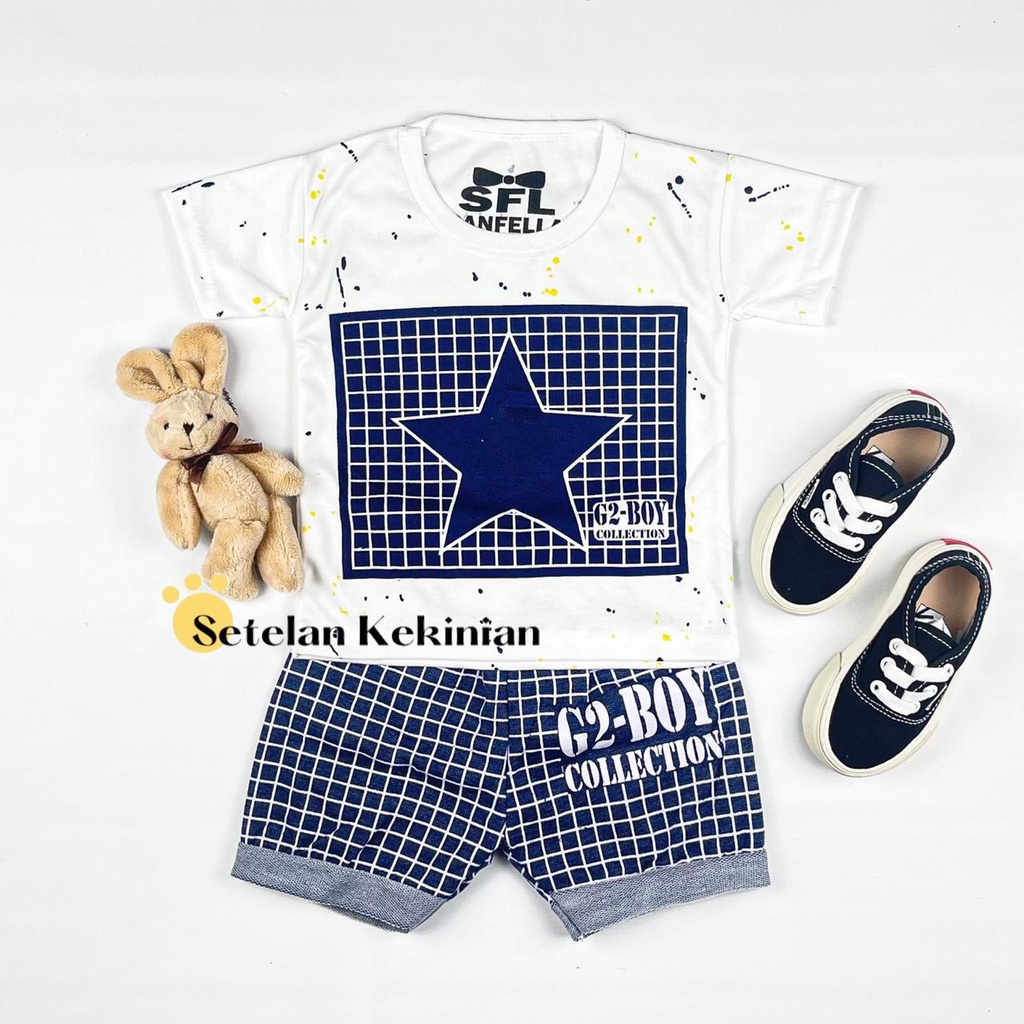 [SK] Set Anak Laki Laki 6_12bln Setelan Bayi Cowok Murah 0-6bln Set Baby Boy Keren Grosir Trendy COD