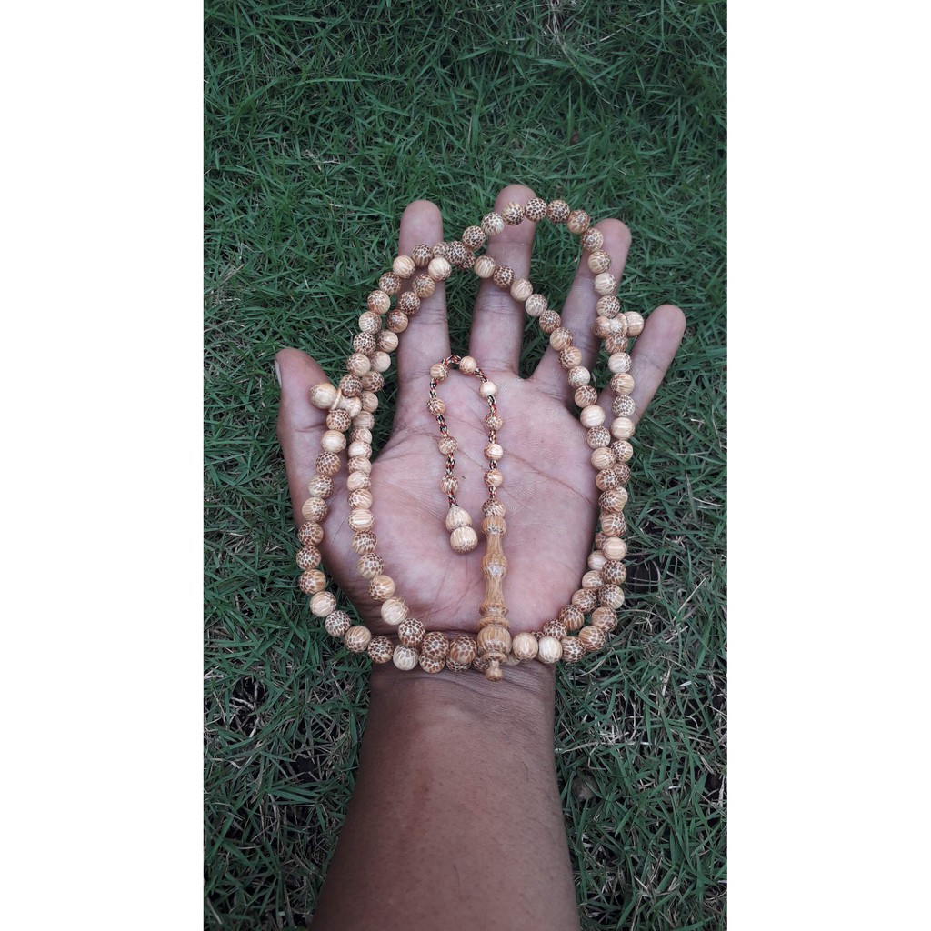 tasbih kayu liwung macan putih size 08MM