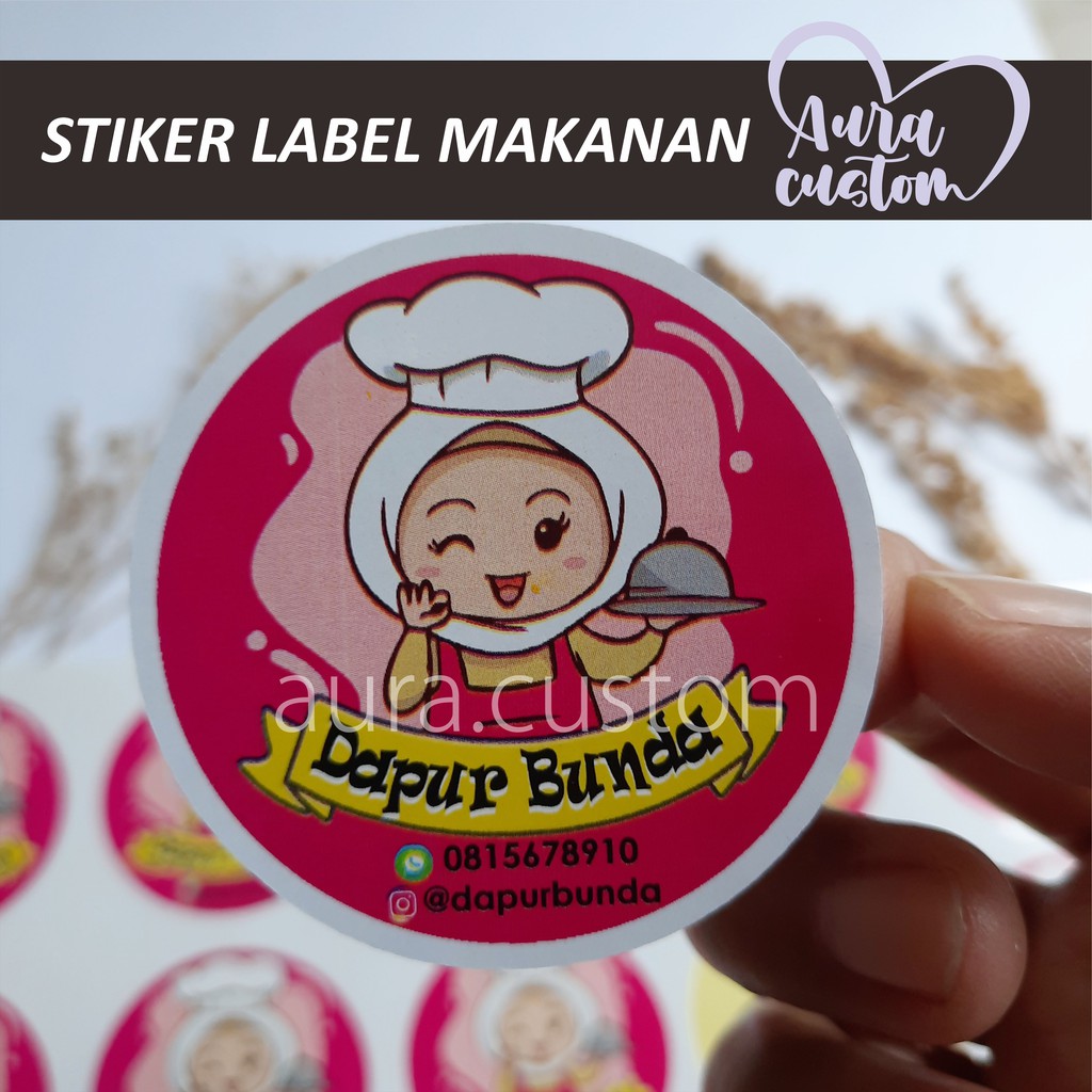 

STIKER CHROMO BULAT LABEL MAKANAN PRINT STICKER CUSTOM KEMASAN