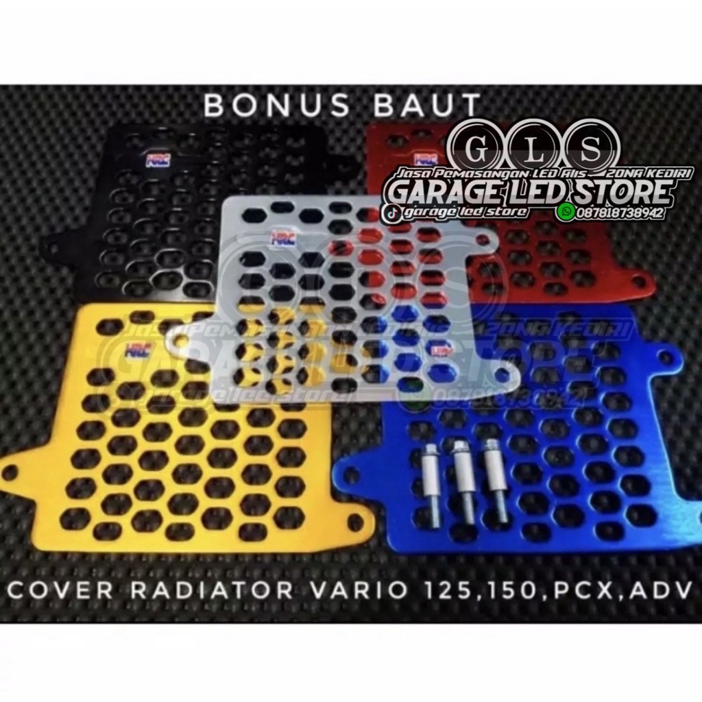 PROMO COVER RADIATOR HRC VARIO 125 150 NEW PCX ADV CNC COVER TUTUP RADIATOR VARIO 125 150 PCX