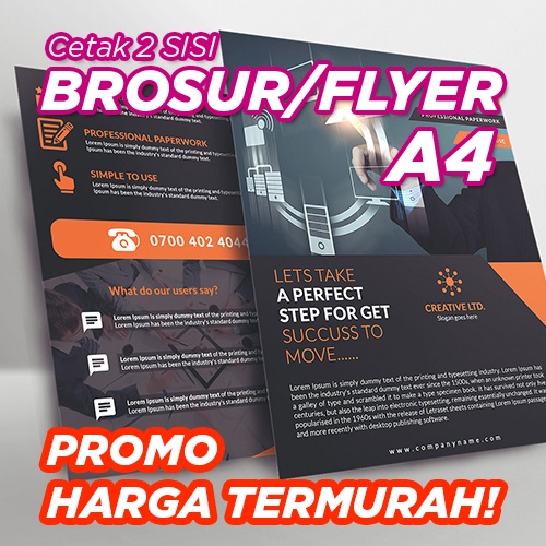 

BROSUR FLYER UMKM A4 CETAK 2 SISI