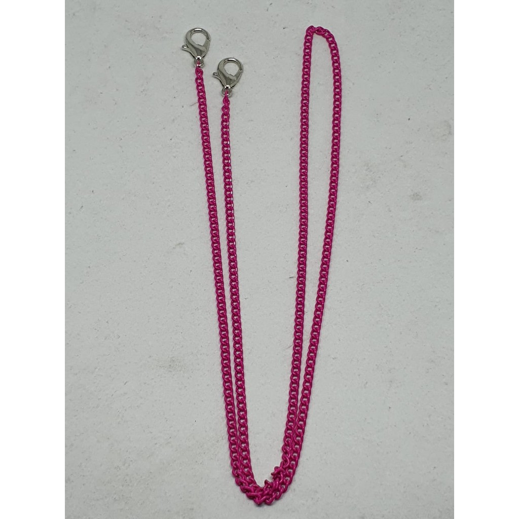 TALI MASKER FASHION MODEL RANTAI KECIL 0.7MM-RKCL - PINK FANTA