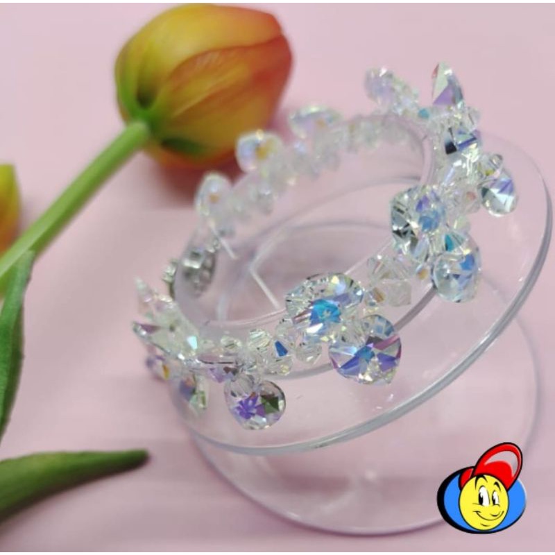 Gelang Kristal Swarovski AG011 Manik Kristal Love Pendant Swarovski Austria Original