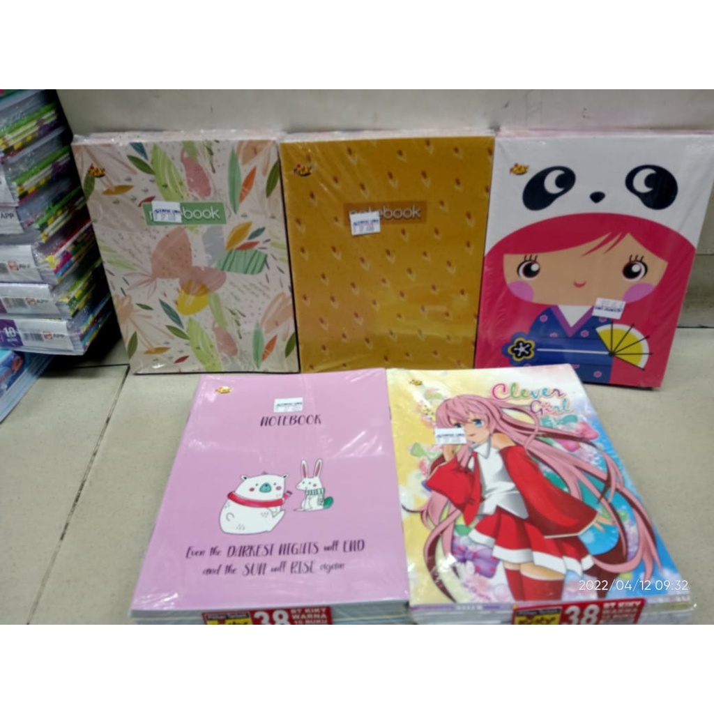 

BUKU TULIS KIKY BERWARNA 38 LEMBAR/PACK PENDAK DAN MAXI 42 LEMBAR/PACK