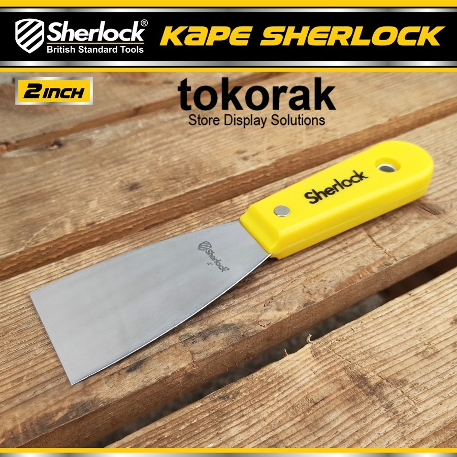 KAPE 2 INCH STAINLESS STEEL SHERLOCK - GAGANG SCRAP PUTTY KNIFE