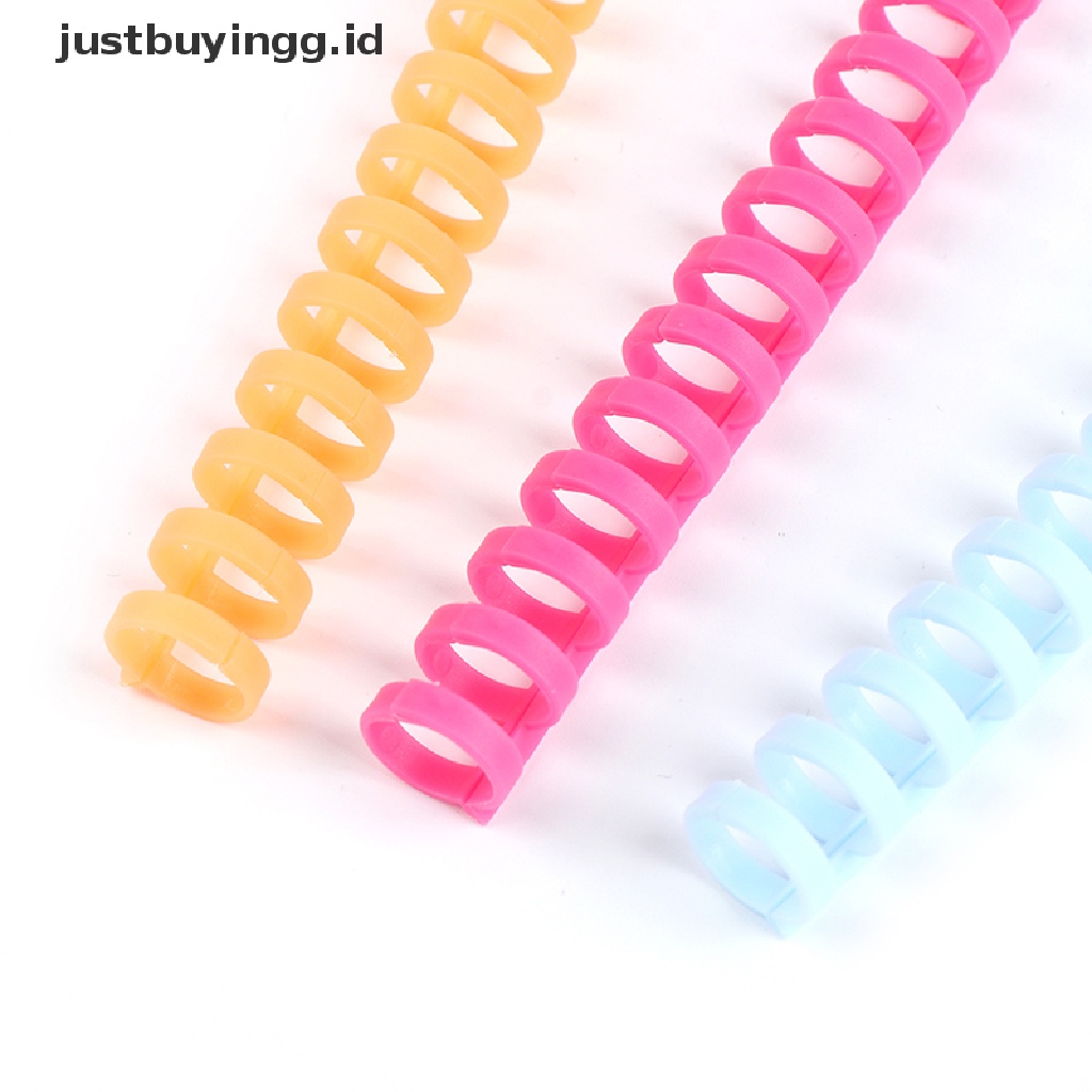 (Justbuyingg.Id) Ring Spiral Loose Leaf 30 Lubang Bahan Plastik Untuk Kertas A4 A5 A6