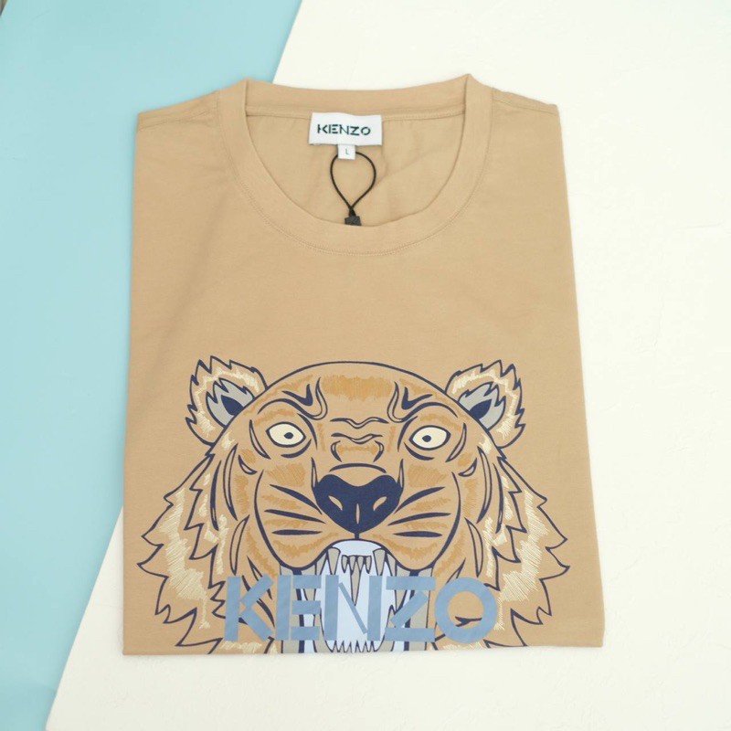 Kenzo T-shirt Tiger Beige For Men