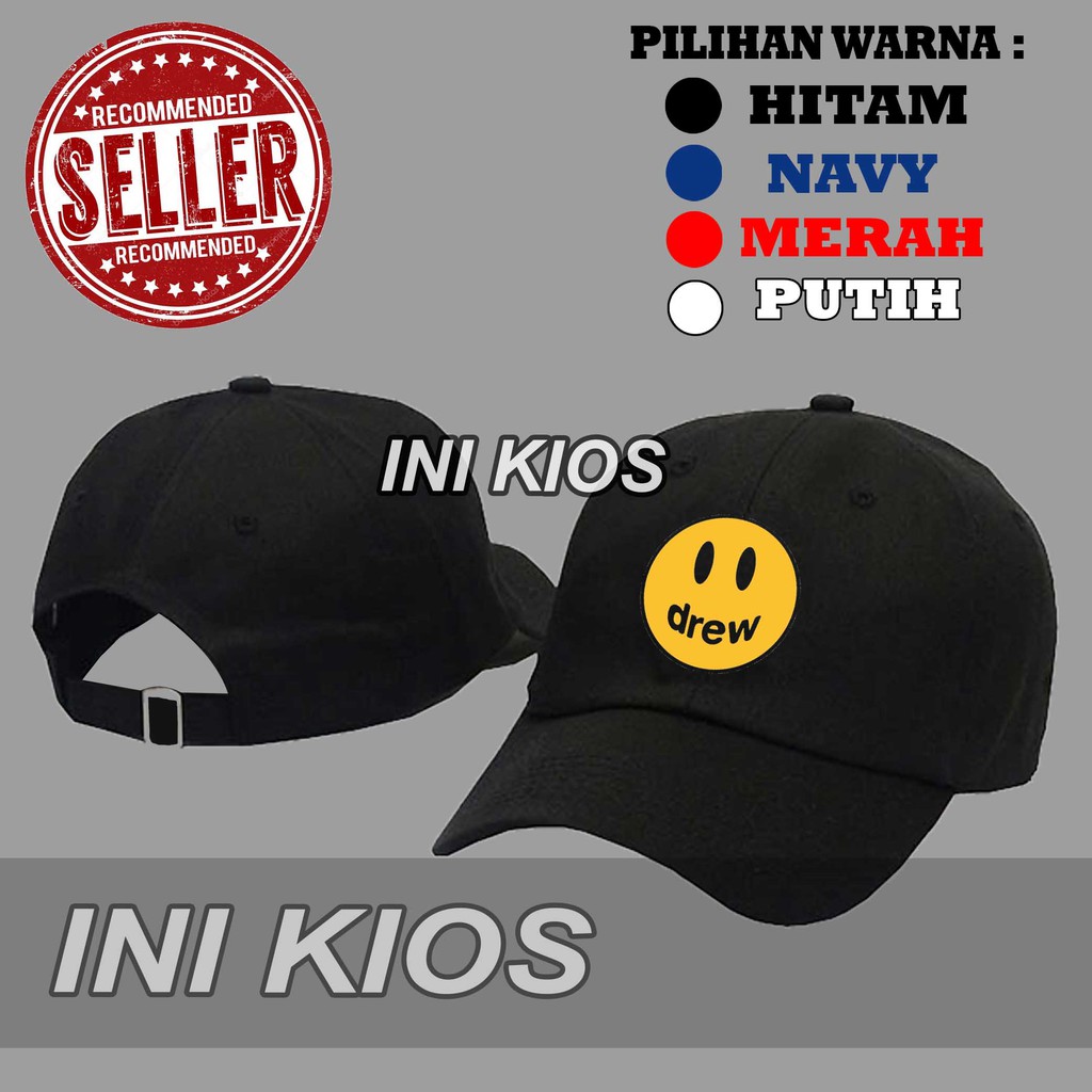 KEREN Topi BASEBALL DREW HOUSE JUSTIN BIEBER Distro Pria Wanita Polos MANTAP