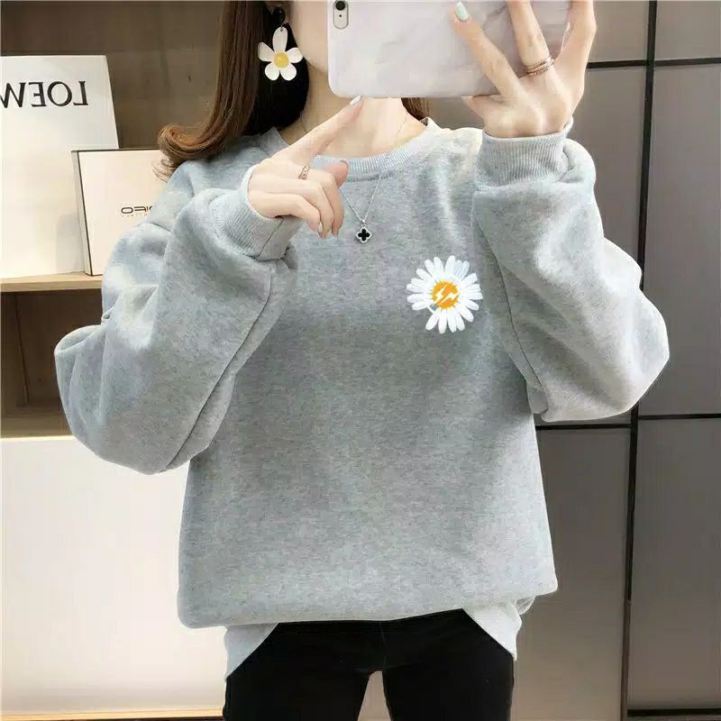 Sweater Wanita Sunnzuka / Sweater Murah Babyterry-ABU