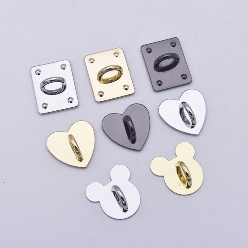 Siy Kait Metal Flatback Bentuk Hati Warna Goldsilver Untuk Diy Aksesoris Perhiasan Charms