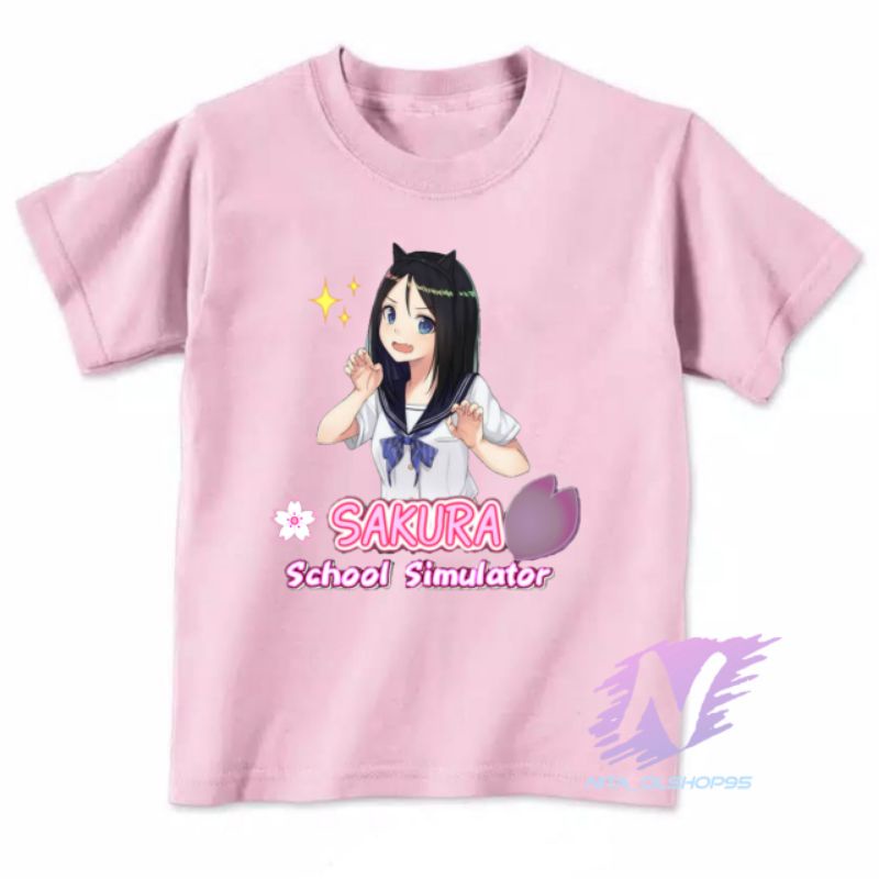 sakura school simulator kaos anak anime school