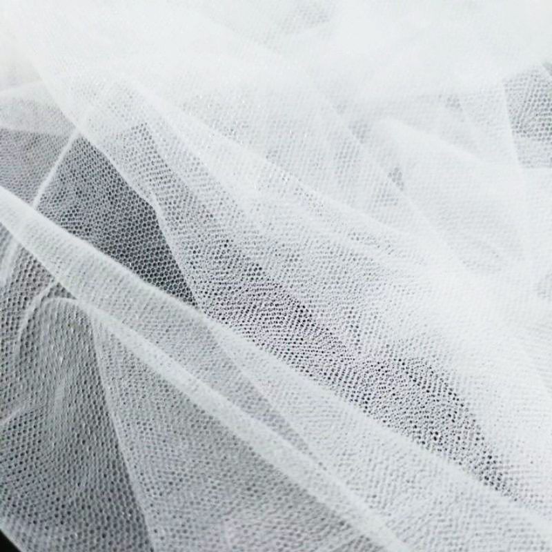 TILE POLOS / TULLE POLOS / SOFT TULLE-Putih