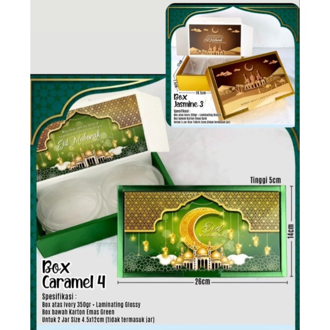 

Box caramel idulfitri box caramel lebaran (4pc)