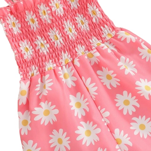 ZASKIYA - Jumpsuit anak Rocca Motif Daisy / Jumpsuit Anak Perempuan  Terbaru