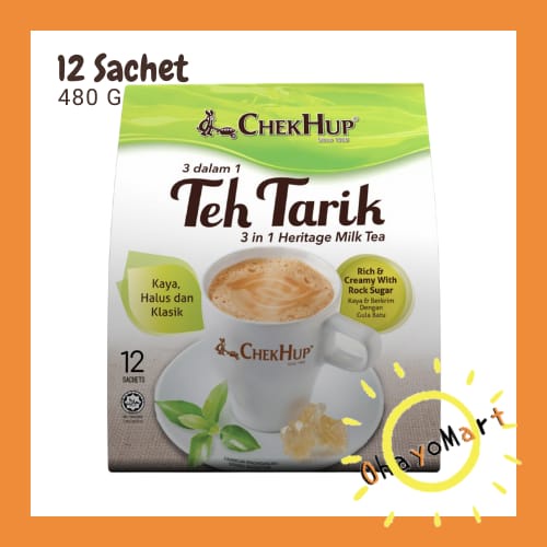 Chek hup Teh Tarik 3in1 Malaysia Tea/ Instant Teh Tarik 12s 480g