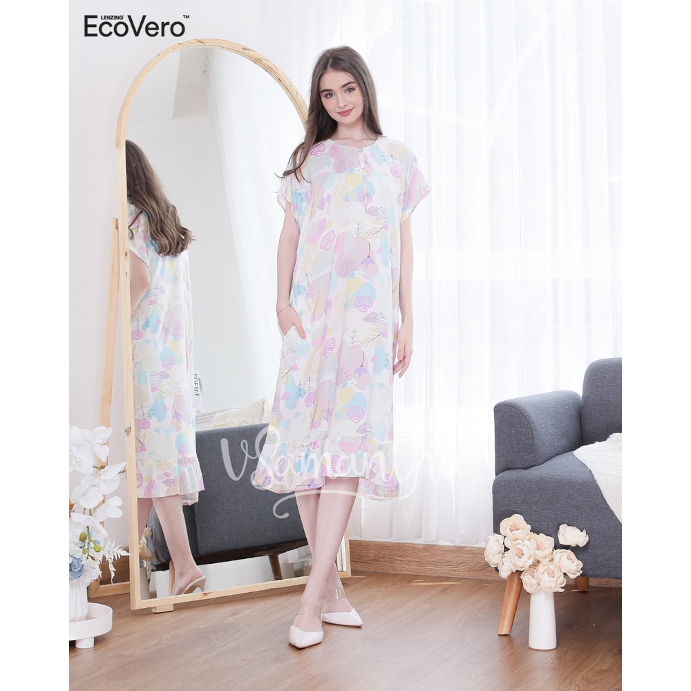 vSamantha -  Daster / Dress Premium Ecovero Motif Geneva