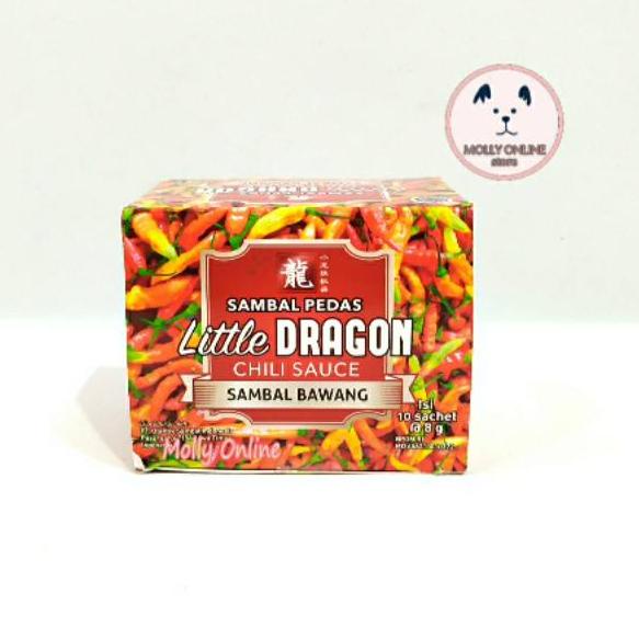 

ゞ Little Dragon Sambal Bawang Box 10 Sachet Sambel Pedas Chilli Sauce ラ