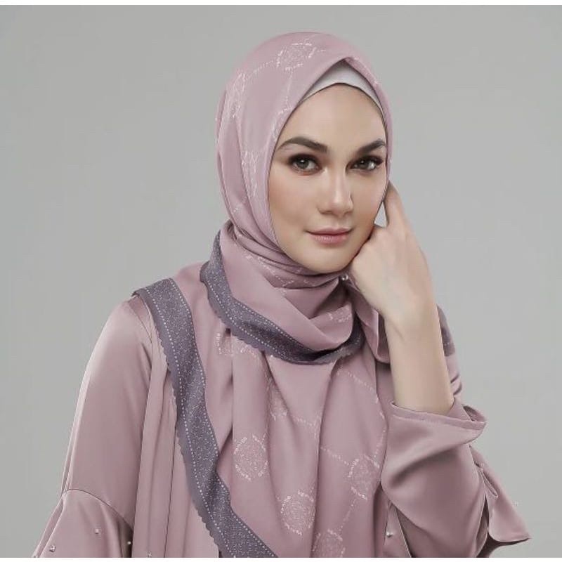 HIJAB Segiempat VOAL MOTIF Luna series