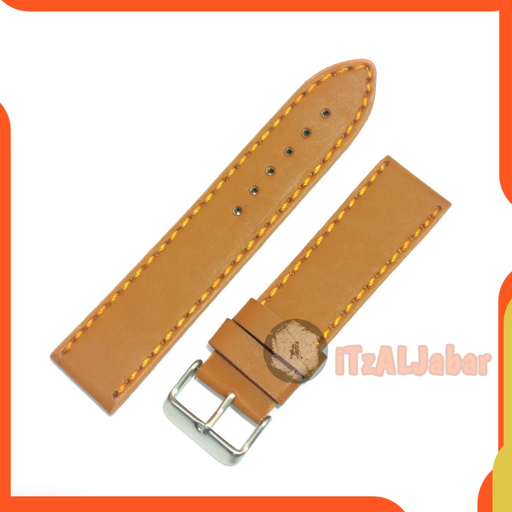 Strap tali jam tangan Kulit 22mm Leather strap Tali jam kulit 22mm