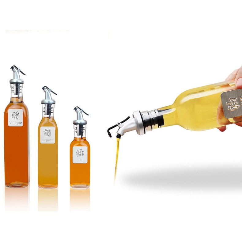 Penutup Mulut Botol Minyak Saos Cuka Sirup Bottle Pourer Corong Botol