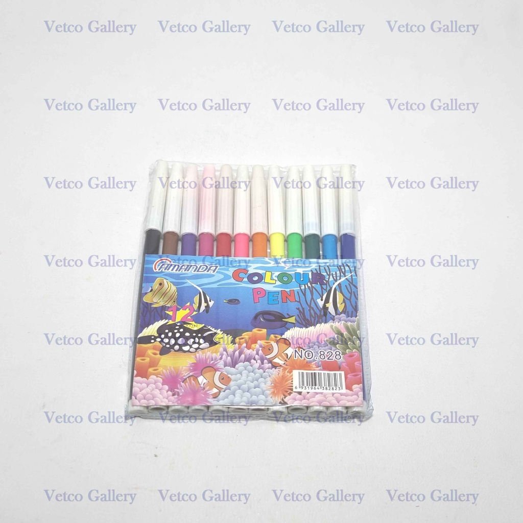 

Spidol warna 12 pcs - Coloring marker alat menggambar mewarnai murah