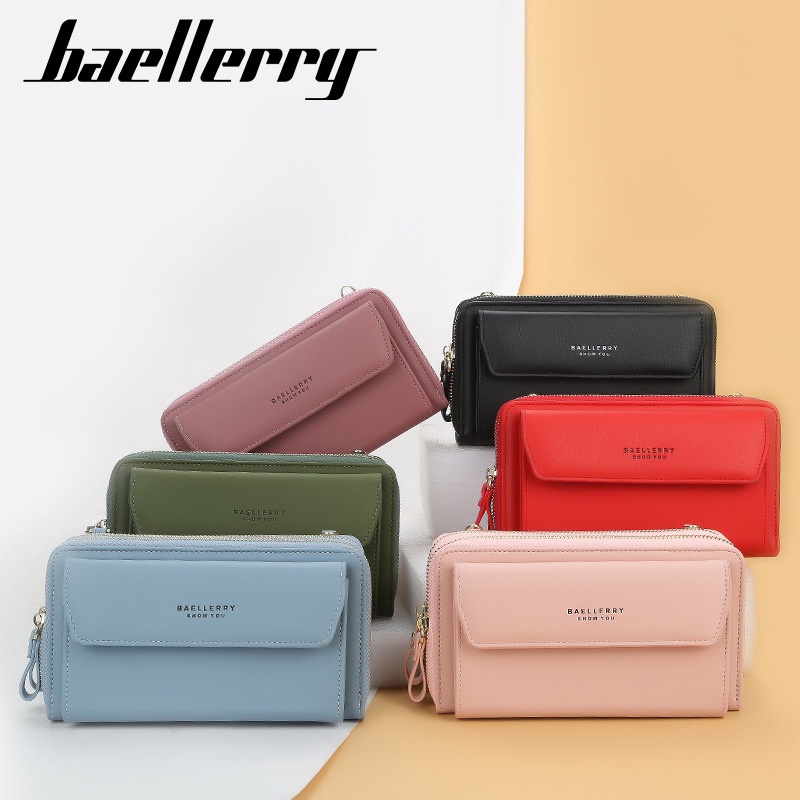 BAELLERRY N0109 Tas Selempang Wanita Dompet Wanita Tas Handphone Sling Bag PU Leather Premium WATCHKITE WKOS