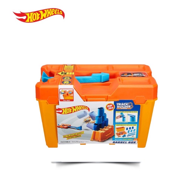 hot wheels track builder stunt barrel box   mainan trek mobil anak dan dewasa