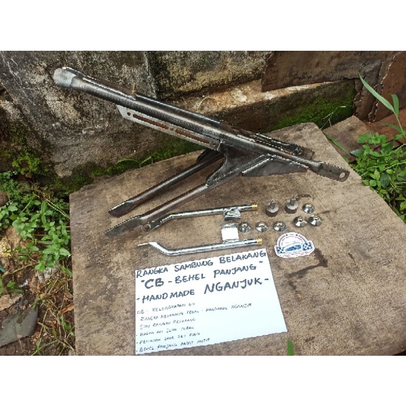 Rangka Belakang CB Sambung Tatanan Behel Panjang NGANJUK Full Set Tinggal Pasang Asli HANDMADE TATAN