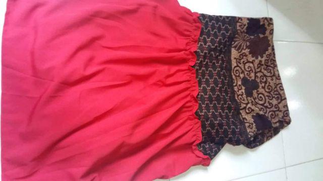 Couple Batik Gamis Meisya Style Rampel Gamis Hem