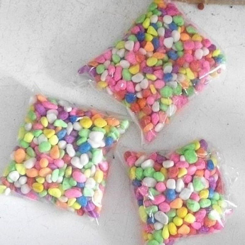 Batu Taiwan Batu Hias Aquarium Warna Warni Batu Kecil Aquascape 500gr

