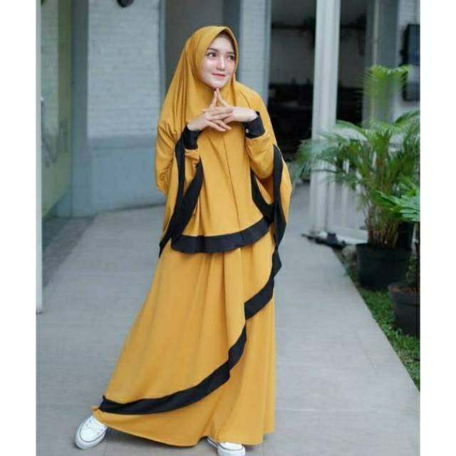 ZC86 GAMIS SYAR'I RAHMA MOSSCREPE
